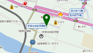 宝塚市立文化芸術センターの地図画像