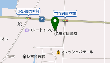 小野市立図書館の地図画像
