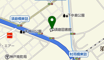 神戸市立須磨図書館の地図画像