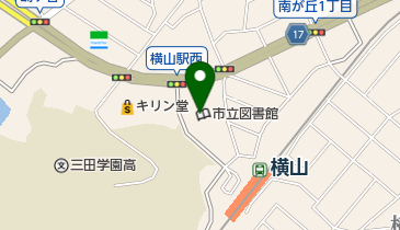 三田市立図書館の地図画像