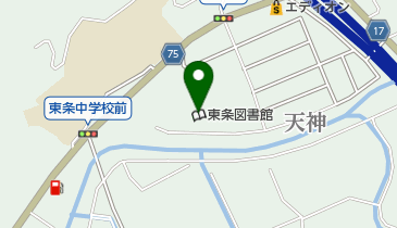 加東市東条図書館の地図画像
