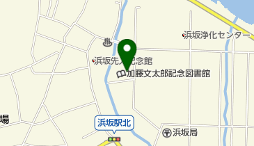 新温泉町立加藤文太郎記念図書館の地図画像