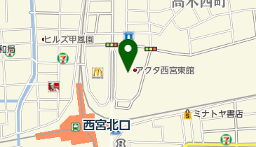 西宮市立北口図書館の地図画像