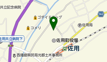 佐用町立図書館の地図画像