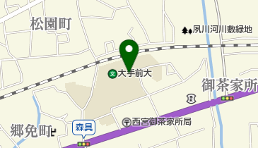 大手前大学メディアライブラリーCELLの地図画像