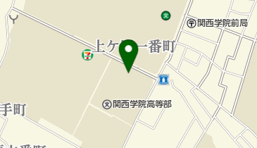 関西学院大学経営戦略研究科図書資料室の地図画像