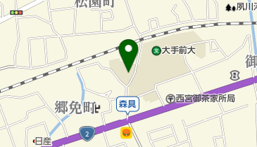 大手前アートセンターの地図画像