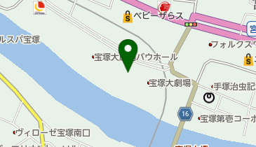 宝塚歌劇の殿堂の地図画像