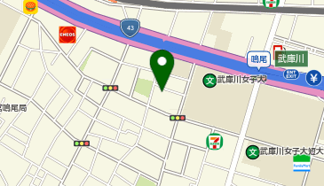 武庫川女子大学附属総合ミュージアムの地図画像