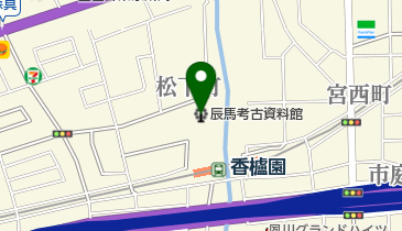 辰馬考古資料館の地図画像