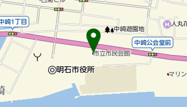 明石市立市民会館の地図画像