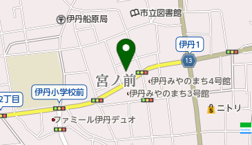 伊丹市立音楽ホールの地図画像