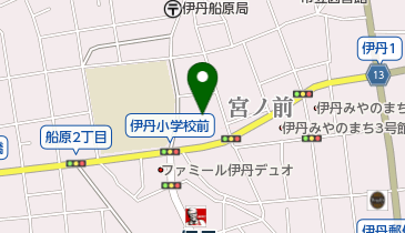 東リいたみホールの地図画像