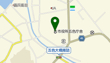 五色文化ホールの地図画像