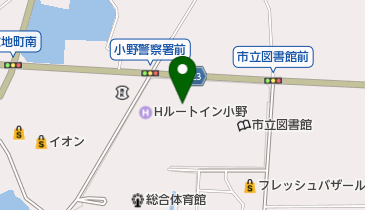 小野市うるおい交流館エクラの地図画像