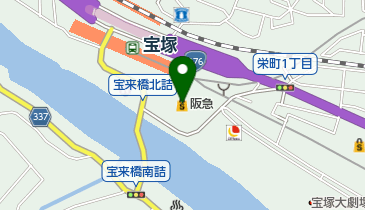 宝塚ソリオホールの地図画像