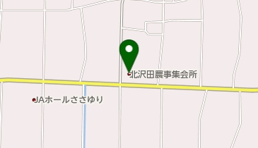北沢田農事集会所の地図画像