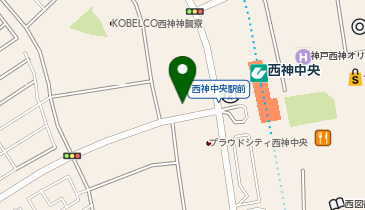 西神中央ホールの地図画像