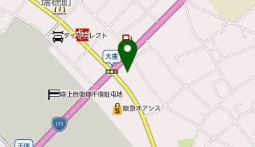 自由な家族葬糸伊丹大鹿ホールの地図画像