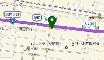 中国銀行明石支店の地図画像