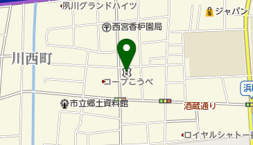 尼崎信用金庫香櫨園支店の地図画像