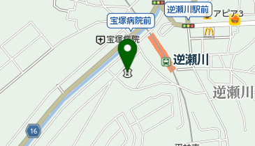 尼崎信用金庫逆瀬川支店の地図画像