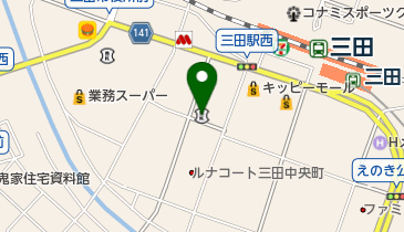 尼崎信用金庫三田支店の地図画像