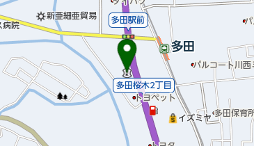 尼崎信用金庫多田支店の地図画像