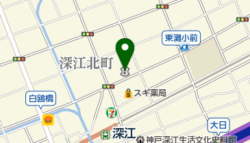 尼崎信用金庫深江支店の地図画像