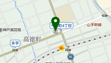 尼崎信用金庫六甲支店の地図画像