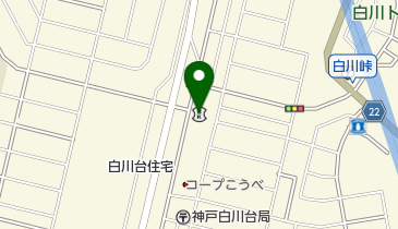 神戸信用金庫白川台支店の地図画像