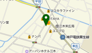 姫路信用金庫三木支店の地図画像