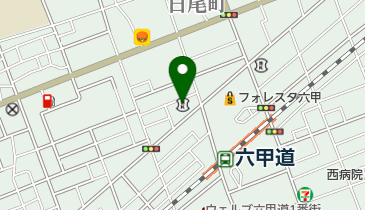 姫路信用金庫六甲支店の地図画像