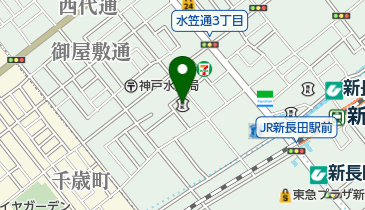 兵庫信用金庫新長田支店の地図画像