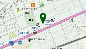 神戸信用金庫六甲支店の地図画像