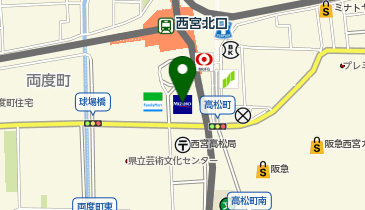 みずほ銀行みずほのアトリエ西宮北口の地図画像