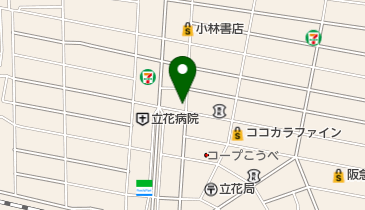 JA兵庫六甲立花出張所の地図画像