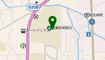 私立産業技術短期大学の地図画像