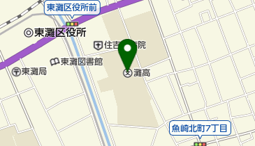 私立灘高校の地図画像