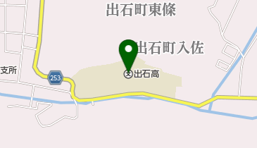兵庫県立出石高校の地図画像