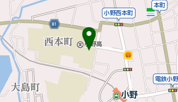 兵庫県立小野高校の地図画像