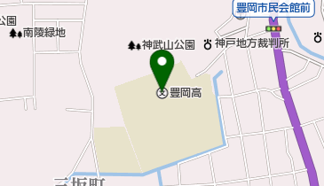 兵庫県立豊岡高校の地図画像