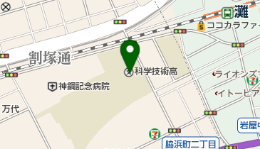 神戸市立科学技術高校の地図画像