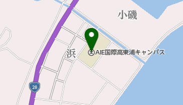 私立AIE国際高校東浦キャンパスの地図画像