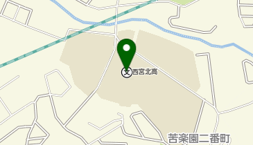 兵庫県立西宮苦楽園高校の地図画像