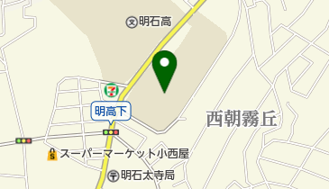 明石市立大蔵中学校の地図画像