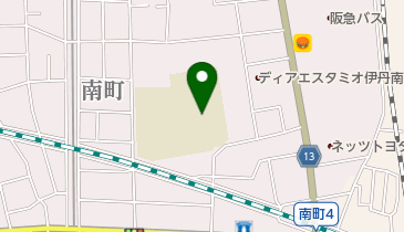 伊丹市立南中学校の地図画像