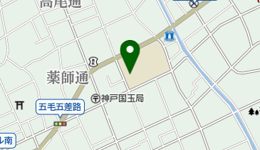 神戸市立上野中学校の地図画像