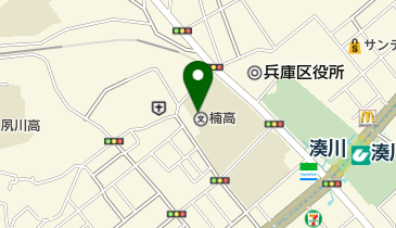 神戸市立湊川中学校の地図画像