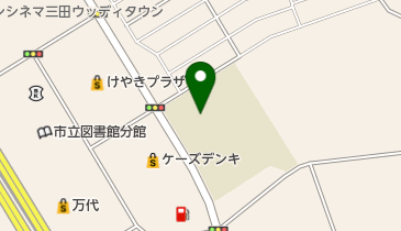 三田市立けやき台中学校の地図画像